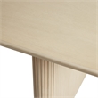 Modern Vertical Reeded Wood Plinth-Base Dining Table - 68 Inch - Birch