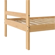 Walker Edison Twin Over Twin Simple Solid Wood Bunk Bed - Natural Pine