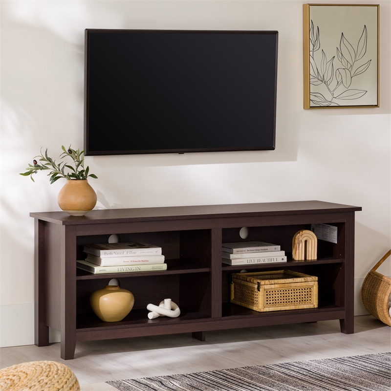 Walker Edison Essential Transitional Wood TV Stand for TVs up to 60