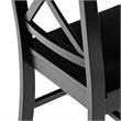 Wood Dining Chair in Black (Set of 2)