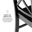 Wood Dining Chair in Black (Set of 2)