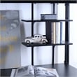 Metal Full over Workstation Desk Bunk Bed in Black