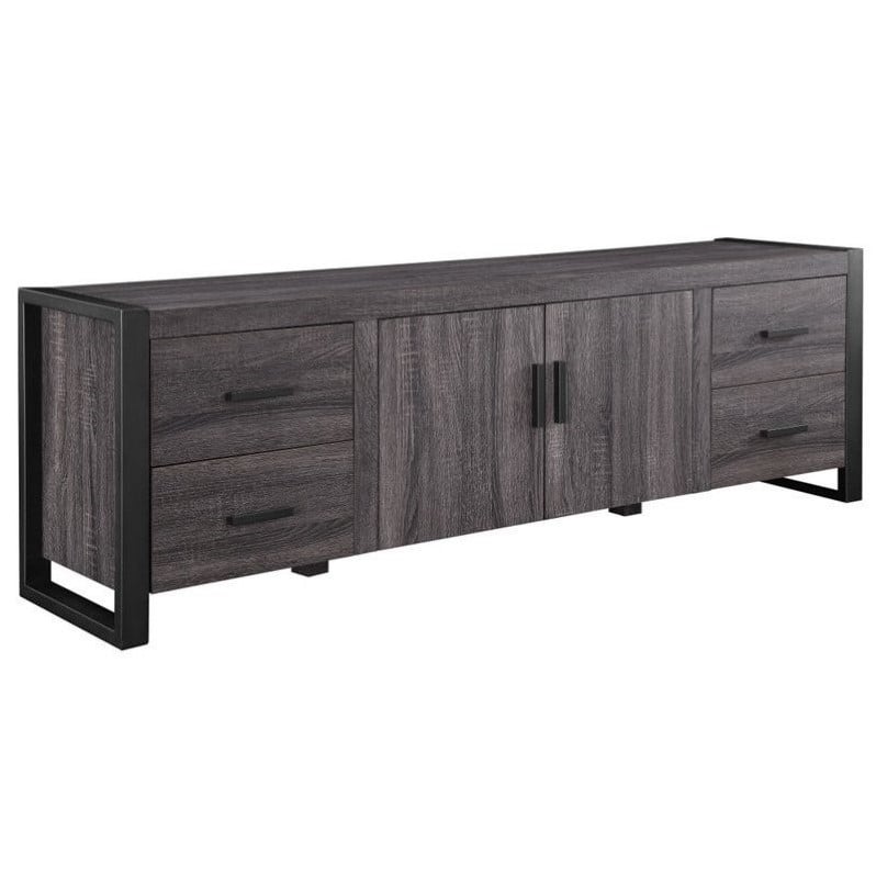 70" Charcoal Grey Wood TV Stand - W70UBC22CL