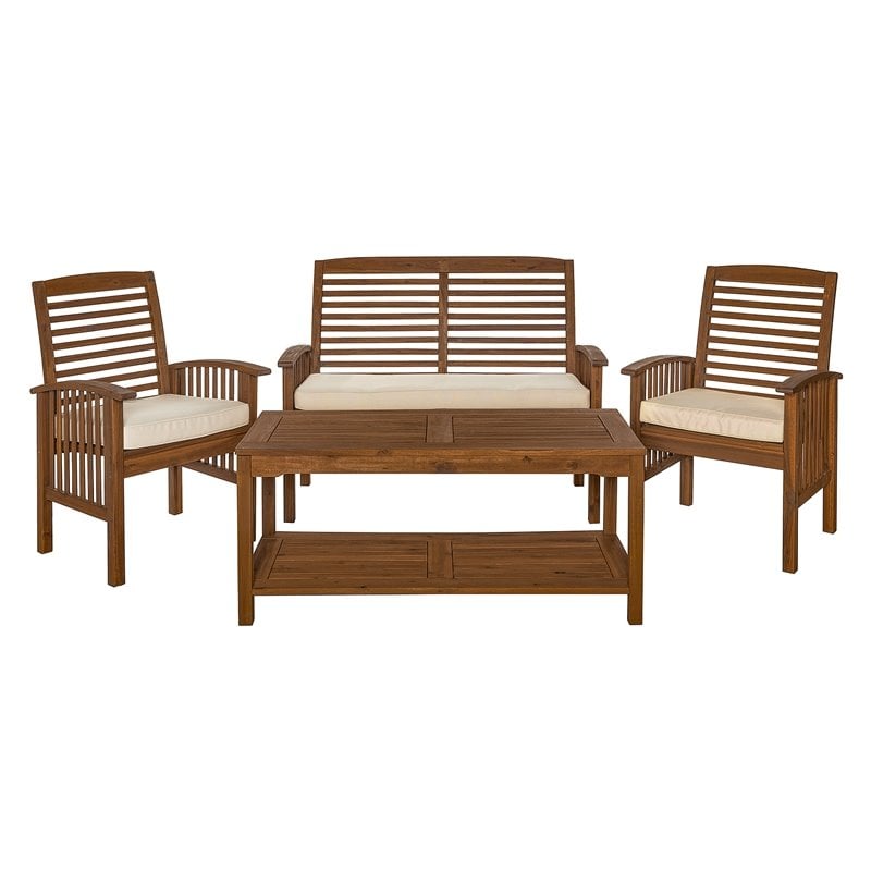 acacia wood conversation set