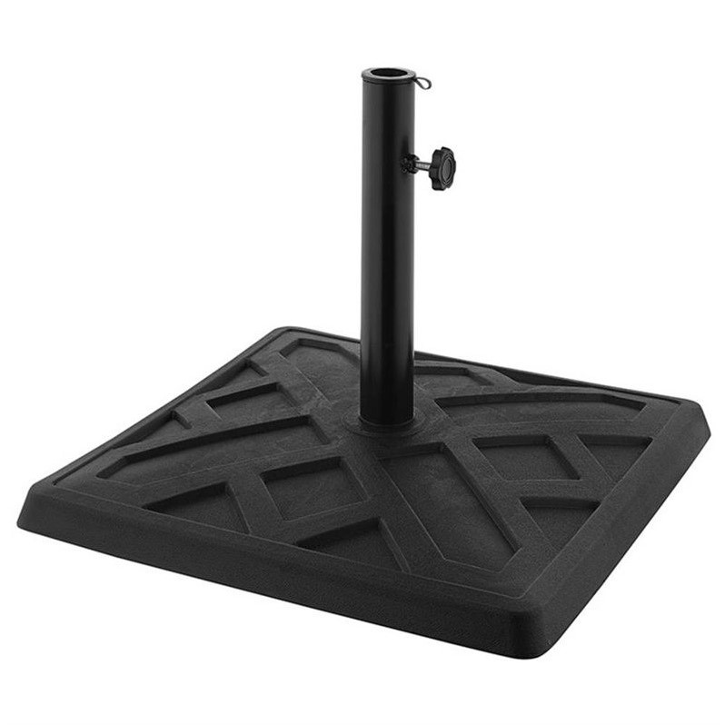 Walker Edison Square Umbrella Base in Black | Cymax Business