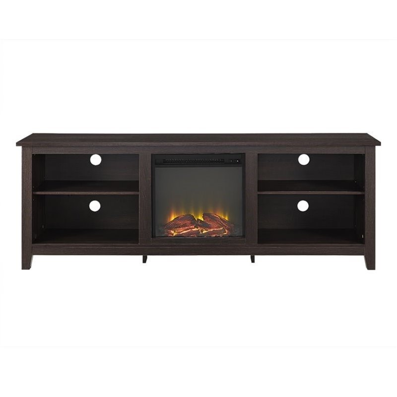 70" Fireplace TV Stand in Espresso - W70FP18ES
