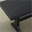 Wood Dining Bench in Antique Black