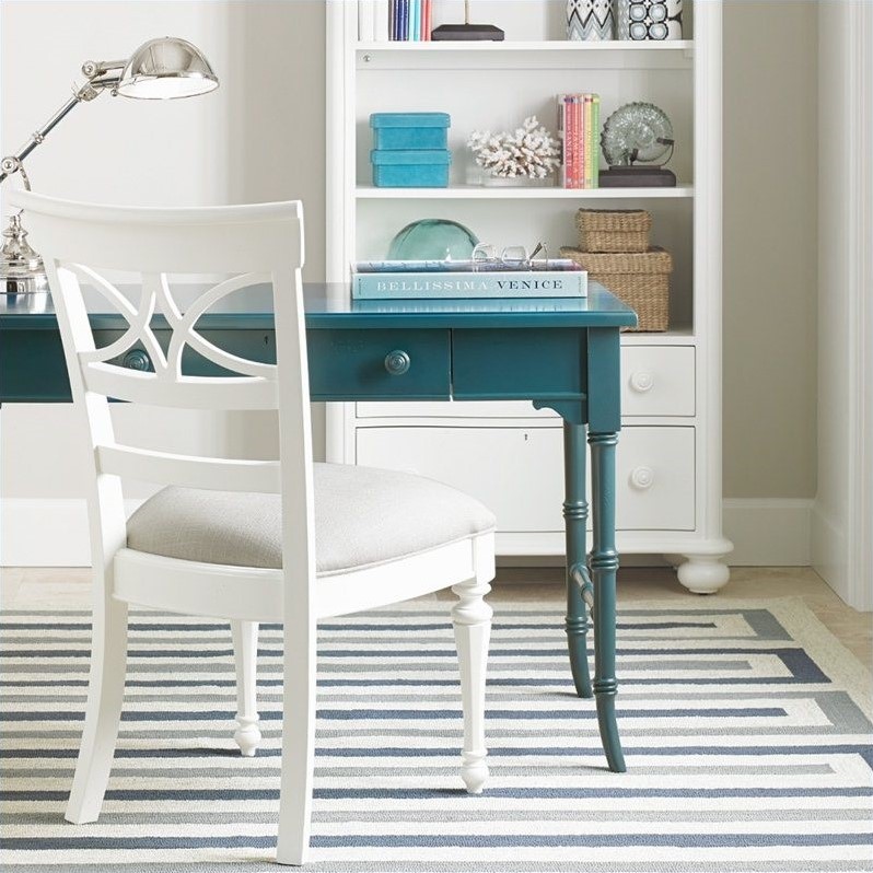 Stanley Furniture Coastal Living Retreat Table Desk in Belize Teal