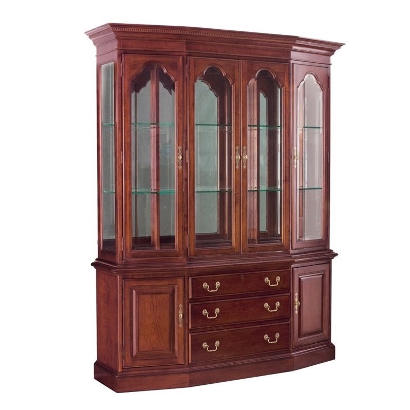 American Drew Cherry Grove China Cabinet In Antique Cherry 792 830r