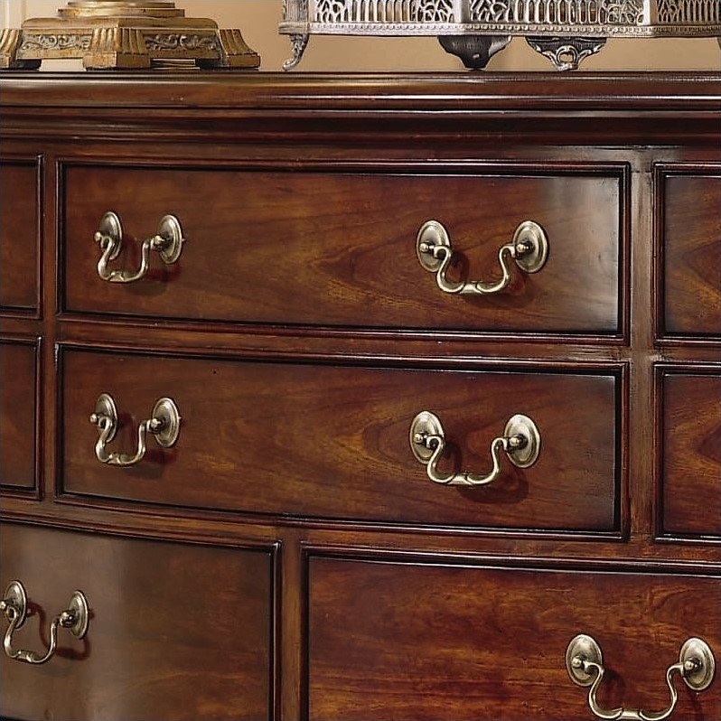 American Drew Cherry Grove 12 Drawer Double Dresser In Antique