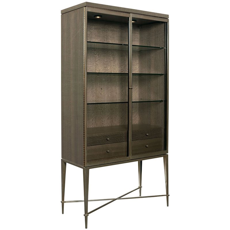 American Drew Ad Modern Classics Knox Curio Cabinet In Weathered