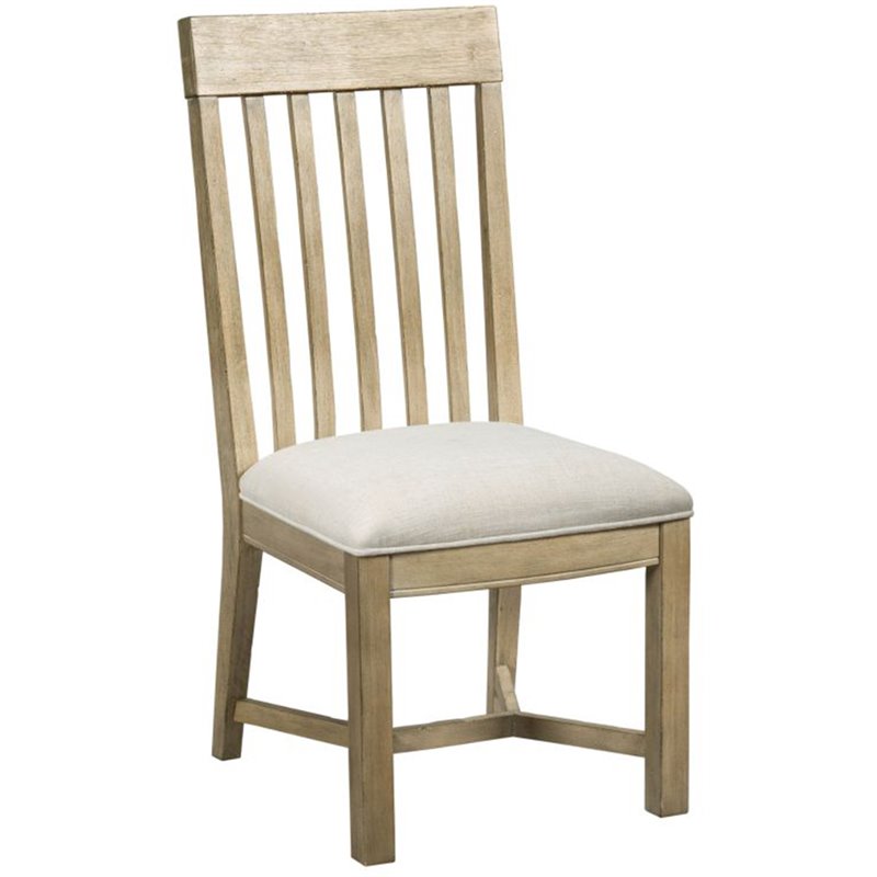 American Drew Litchfield James Dining Side Chair in Driftwood 750636D