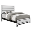 Global Furniture USA Kate White  Wood Panel Headboard Full Bed