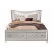 Global Furniture USA Paris Metallic Beige King Bed with LED and Acrylic Legs