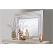 Global Furniture USA Paris Metallic Large Scale Beige Mirror with LED