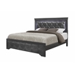 Global Furniture USA Pompei Metallic Gray King Bed with LED Light