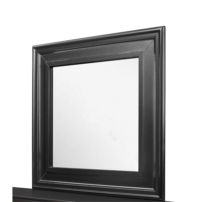 Global Furniture USA Pompei Wooden Large Scale Gray Mirror