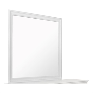 global furniture usa pompei metallic white mirror