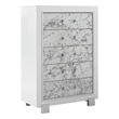 Global Furniture USA Santorini White Solid Wood 5-Drawer Chest