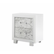 Global Furniture USA Santorini White Solid Wood 2-Drawer Nightstand