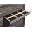 Global Furniture USA Seville Melamine Wood Gray 9-Drawer Dresser