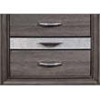 Global Furniture USA Seville Melamine Wood Gray 6-Drawer Chest
