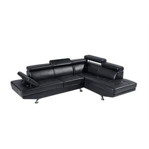 global furniture usa black 2pc sectional