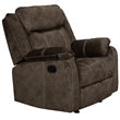 Global Furniture USA U7303C Brown Microfiber Glider Recliner