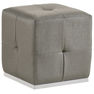 global furniture usa tufted polyester grey aspen vanity stool