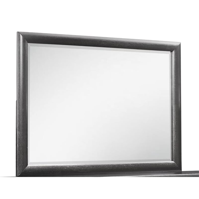 Global Furniture USA Jordyn Wood Large Scale Gray Mirror