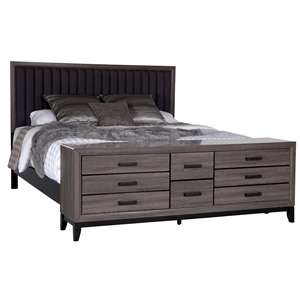 global furniture usa laura foil gray full bed with case