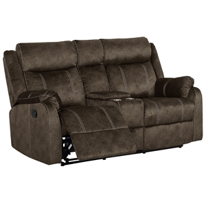 global furniture usa coffee reclining loveseat with console and drawer