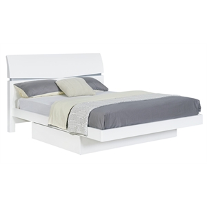 global furniture usa aurora white king bed