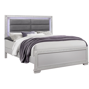 global furniture usa chalice led headboard queen bed
