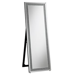 global furniture usa hollywood glam glitter accent floor mirror