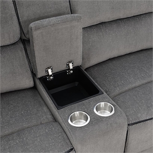 global furniture usa power reclining sectional pandora dark grey