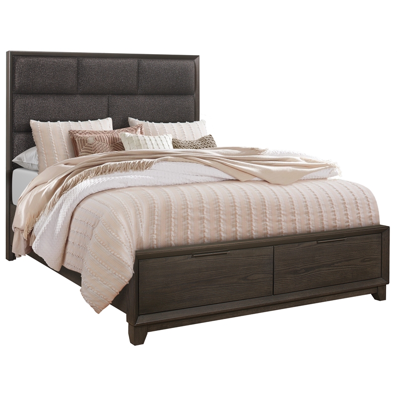 Global Furniture USA Willow Grey Oak Queen Bed Cymax Business