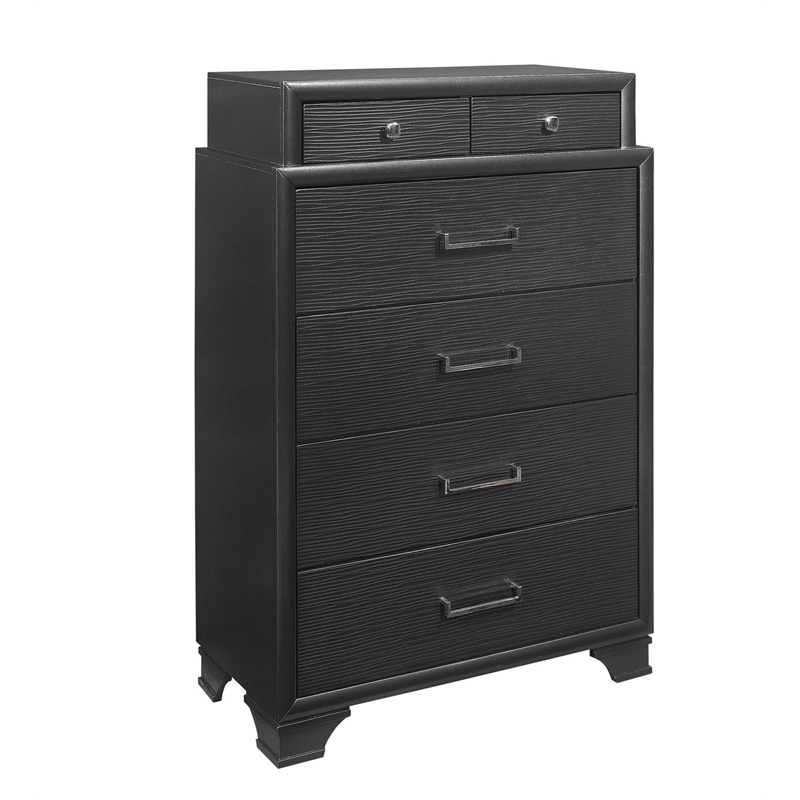 Global Furniture USA Jordyn Contemporary Wood Gray 6-Drawer Chest