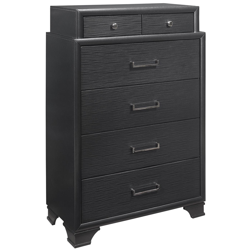 Global Furniture USA Jordyn Contemporary Wood Gray 6-Drawer Chest