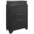 Global Furniture USA Jordyn Contemporary Wood Gray 6-Drawer Chest
