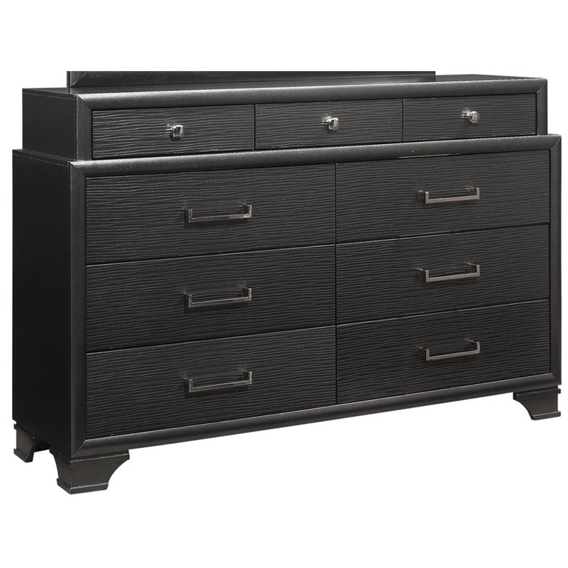 Global Furniture USA Jordyn Contemporary Wood Gray 9-Drawer Dresser