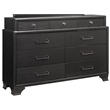 Global Furniture USA Jordyn Contemporary Wood Gray 9-Drawer Dresser