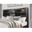 Global Furniture USA Jordyn Contemporary Wood Gray King Storage Bed