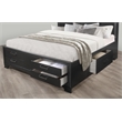 Global Furniture USA Jordyn Contemporary Wood Gray Queen Storage Bed