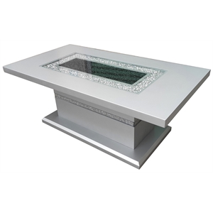 global furniture usa inlay design silver coffee table