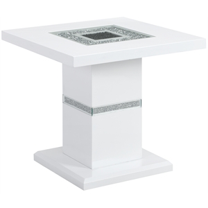 global furniture usa inlay design white end table
