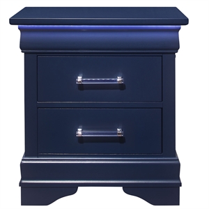 global furniture usa charlie blue nightstand