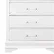 Global Furniture USA Charlie Traditional/Modern White Wood Chest with LED
