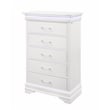 Global Furniture USA Charlie Traditional/Modern White Wood Chest with LED