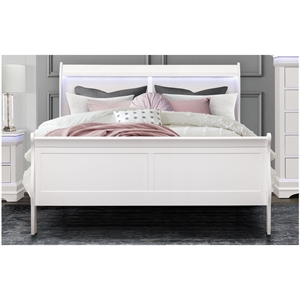 global furniture usa charlie white king bed